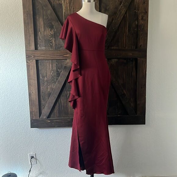 NWT One Shoulder Mermaid Evening Dress Long Formal Cocktail Dress - Picture 7 of 14